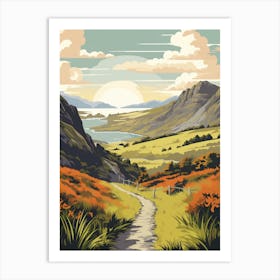 West Highland Way Ireland 1 Vintage Travel Illustration Art Print