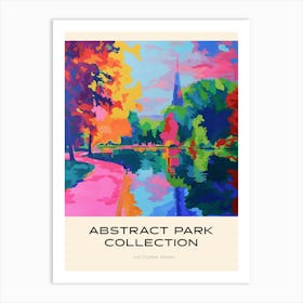 Abstract Park Collection Poster Victoria Park London 3 Art Print