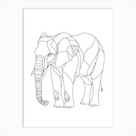 Abstract Elephant Art Print