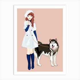 Husky Art Print