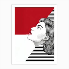 Woman'S Face 2 Art Print