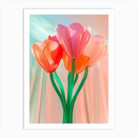 Dreamy Inflatable Flowers Cyclamen 1 Art Print