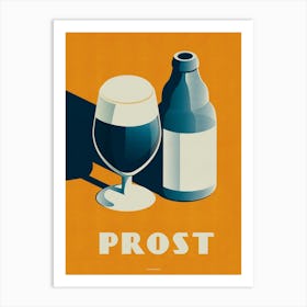 Prost Cheers Beer Print Art Print