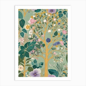 Pastel Branch Art Print