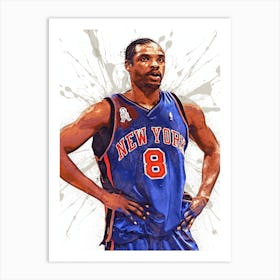 Latrell Sprewell New York Knicks Art Print