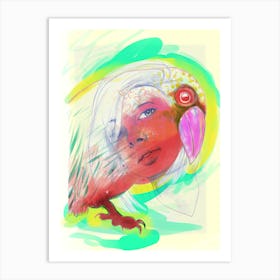 Bird Face 1 Art Print