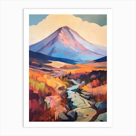 Mount Katahdin Usa 1 Mountain Painting Art Print