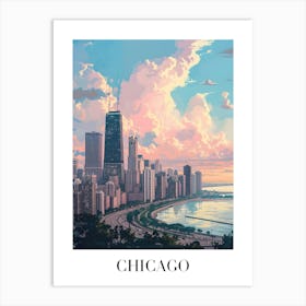 Chicago Skyline 3 Art Print