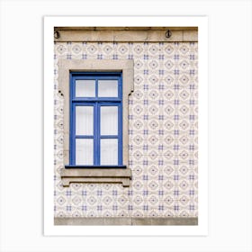 Portuguese Tiled Wall - Blue Mosaic - Porto | colorful travel photography Art Print