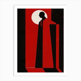 Man In A Red Coat Art Print