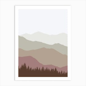 Smoky Mountains Art Print