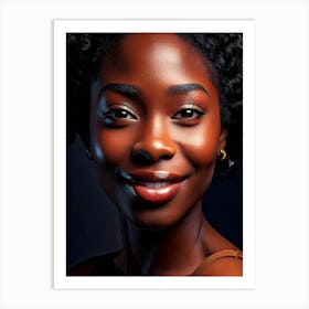 Portrait Of African American Woman Art Print