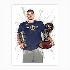 Nikola Jokic Denver Nuggets 2 Art Print