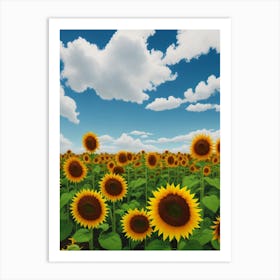 Sunflower Field Art Print