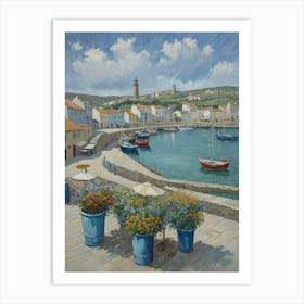 Whispers of the Harbor Breeze Port Of Sardinia Art Print