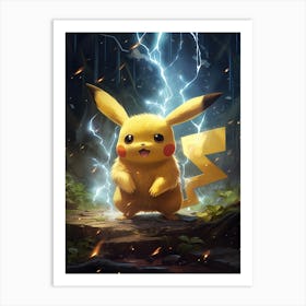 Pokemon Pikachu 8 Art Print