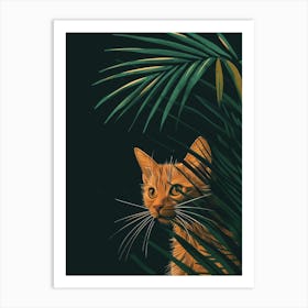 Orange Cat Art Print