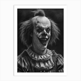 Clown of the Void Creepy Freaky Clown Art Print