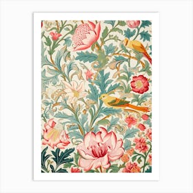 Floral Wallpaper 54 Art Print