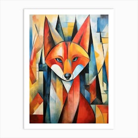 Fox Abstract Pop Art 6 Art Print