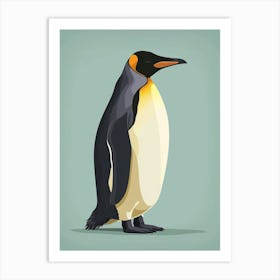 King Penguin Isabela Island Minimalist Illustration 1 Art Print