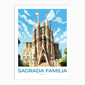 Spain Sagrada Familia Travel Art Print