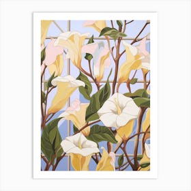 Morning Glory 4 Flower Painting Art Print