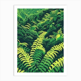 Ferns In The Jungle Art Print