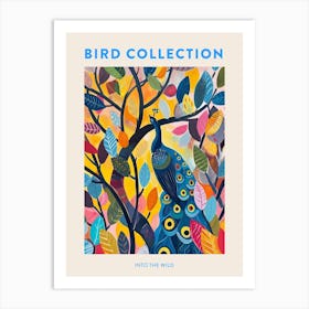 Peacock & The Leaves Painting 6 Poster Art Print