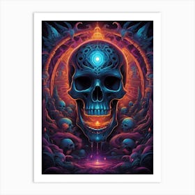 Skull Of The Gods Art Print