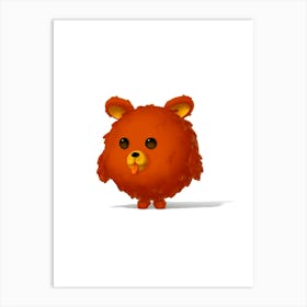 Teddy Bear funny children Illustration Art Print