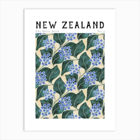 New Zealand Florals | Chatham Island Forget-Me-Not Poster