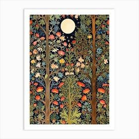 William Morris Moon In The Forest 5 Art Print