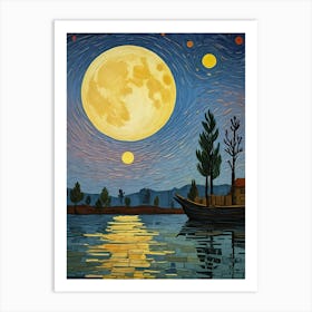 Moonlit Evening Art Print