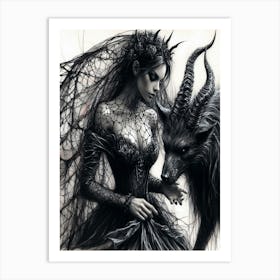 Gothic Demon Art Print