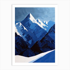 Blue Mountain Peaks Art Print