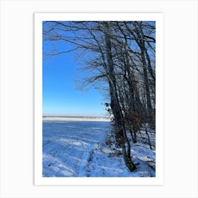 Snowy Field 1 Art Print