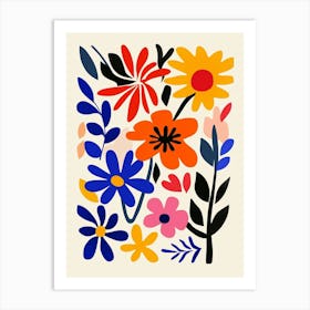 Abstract Floral Painting 2 Art Print