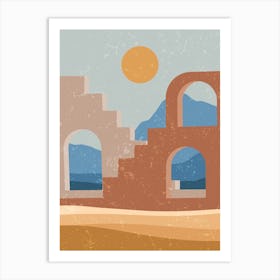 Ruins In The Desert Art Print