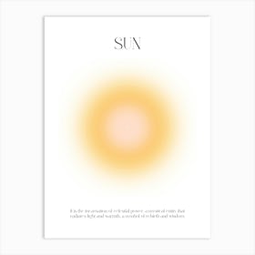 Sun Typo Art Print