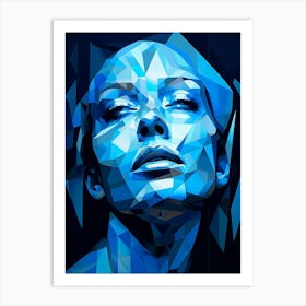 Abstract Geometric Lady 5 Art Print