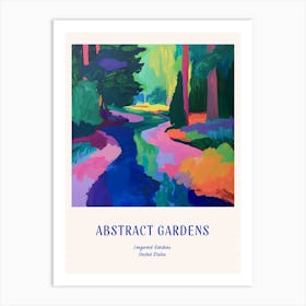 Colourful Gardens Longwood Gardens Usa 2 Blue Poster Art Print
