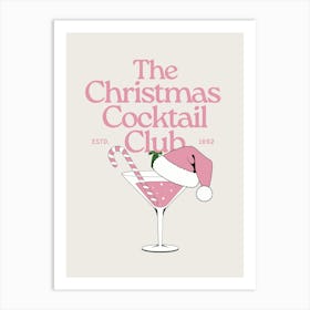 The Christmas Cocktail Club | Christmas Martini 1 Art Print