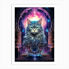 Cat In A Dream Art Print