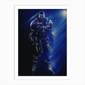 Light Of Heroes ― N7 Defender Armor Commander Shepard Art Print