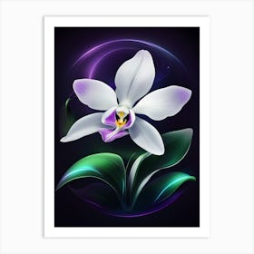 Orchid Flower 2 Art Print