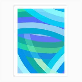 Rainbow Arch - Blue 2 Art Print
