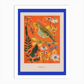 Spring Birds Poster Robin 5 Art Print