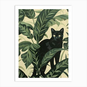 Cat In The Jungle 3 Art Print