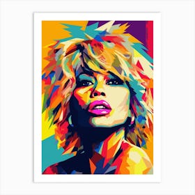 Tina Turner Abstract Painting 6 Art Print